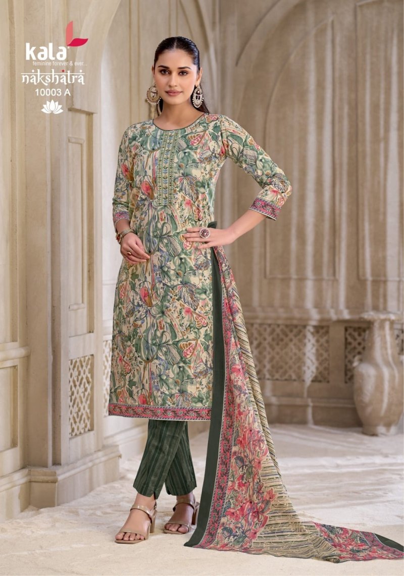 Nakshatra Vol 6 By Kala Cotton Printed Dress Material